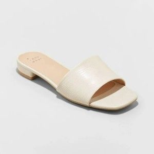 Women's Summer Dress Slide Sandals Shoes A New Day Nude Size 9 New in Box